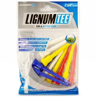 Lignum Tee PlasticTees Multicolour 12-Pack 72 mm